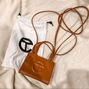 Small Tan Telfar Bag NIB
